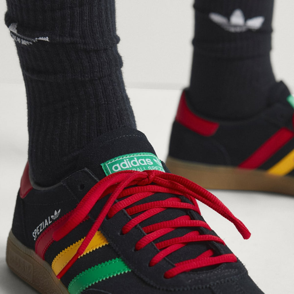 Adidas Women's Jamaica Handball Spezial Shoes - Core Black / Pure Ruby / Bold Gold - Image 8