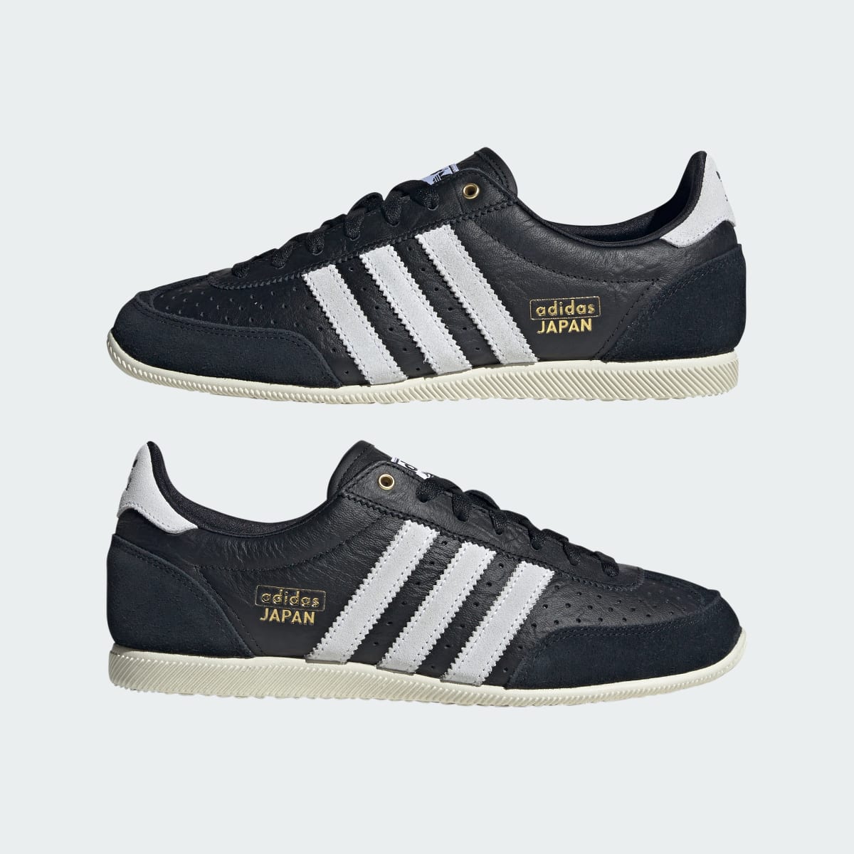 Adidas Women's Japan Shoes - Core Black / Cloud White / Gold Metallic - Image 8