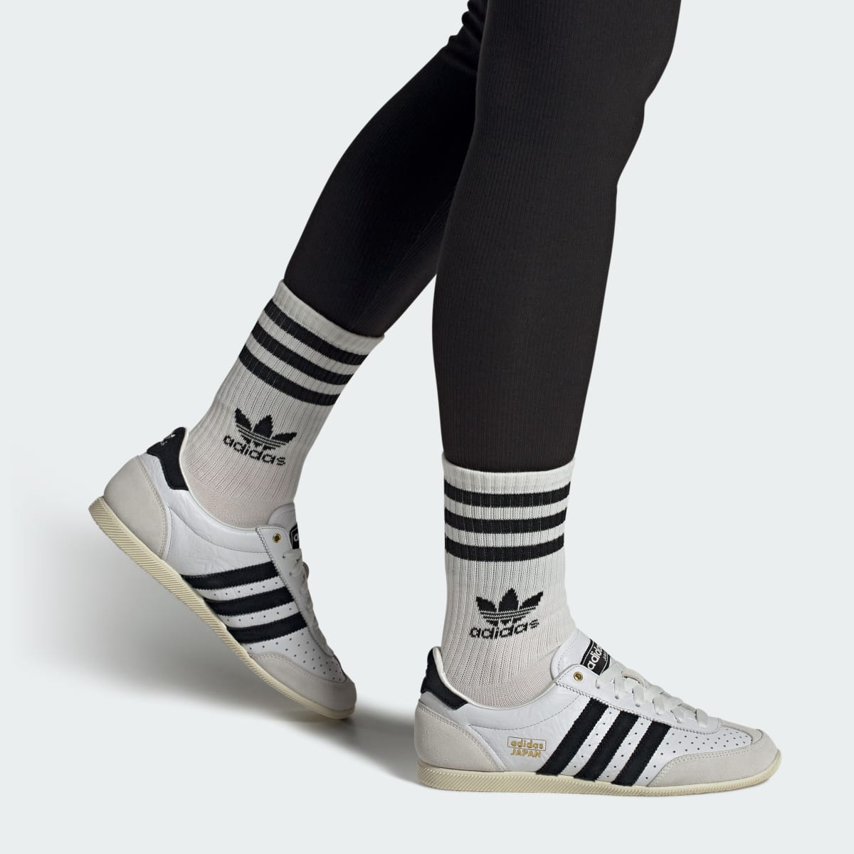 Adidas Women's Japan Shoes - Cloud White / Core Black / Gold Metallic - Image 4