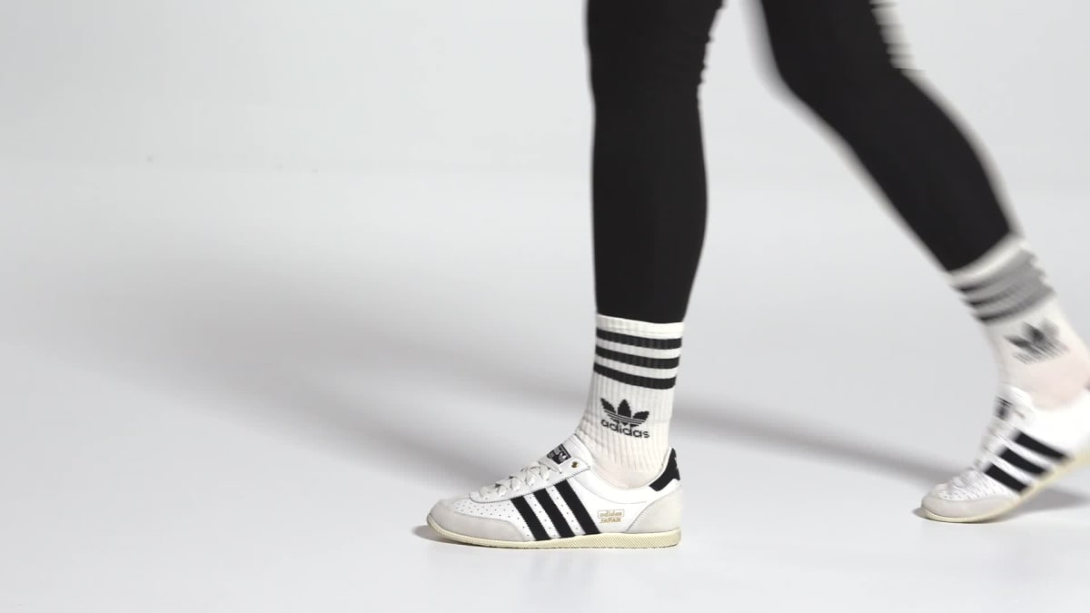 Adidas Women's Japan Shoes - Cloud White / Core Black / Gold Metallic - Image 2
