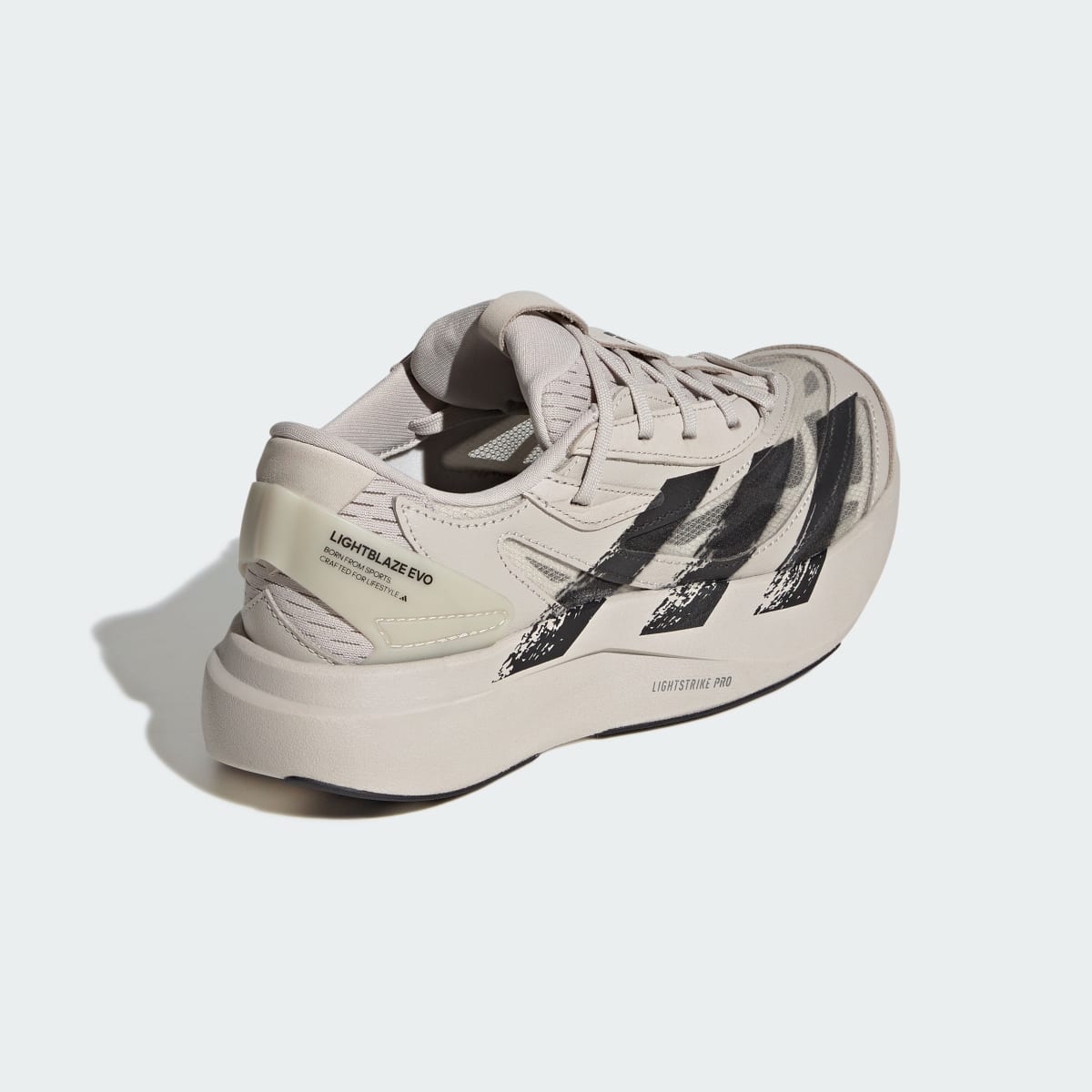 Adidas Women's LIGHTBLAZE EVO SL SHOES - Beige / Core Black / Off White - Image 5