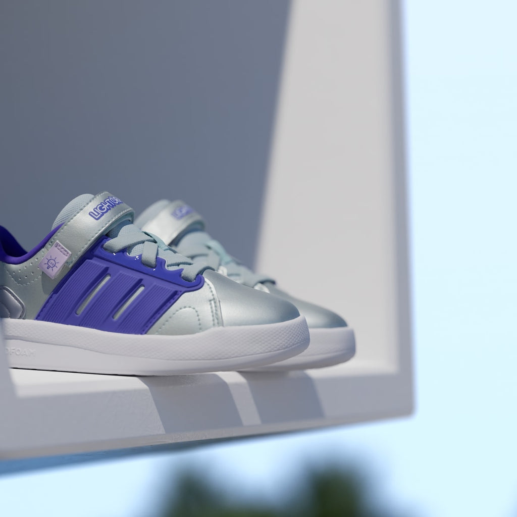Adidas Kids' LIGHTORAMA COURT SHOES CHILDREN - Halo Mint / Solar Purple / Ice Lavender - Image 10