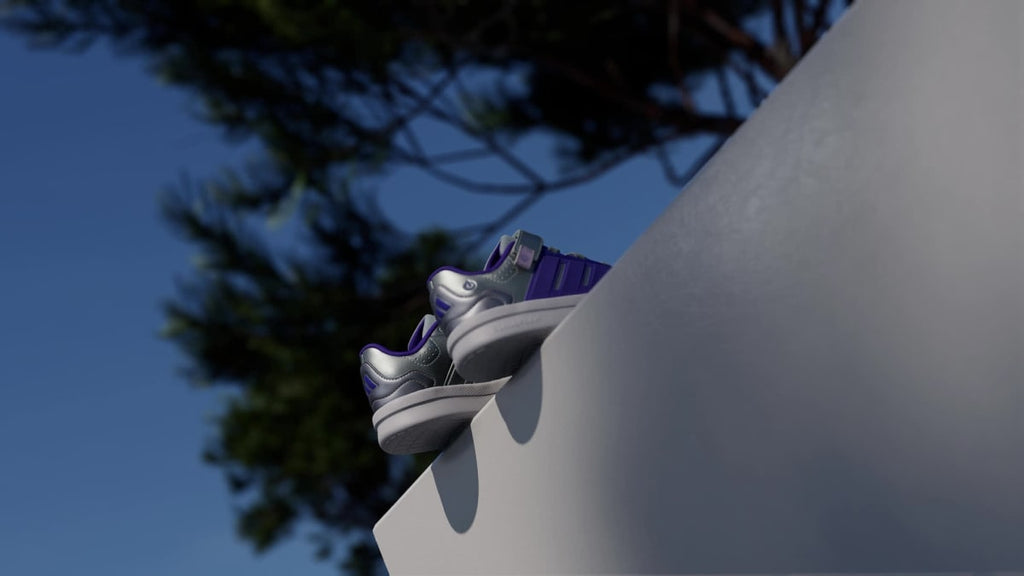 Adidas Kids' LIGHTORAMA COURT SHOES CHILDREN - Halo Mint / Solar Purple / Ice Lavender - Image 2