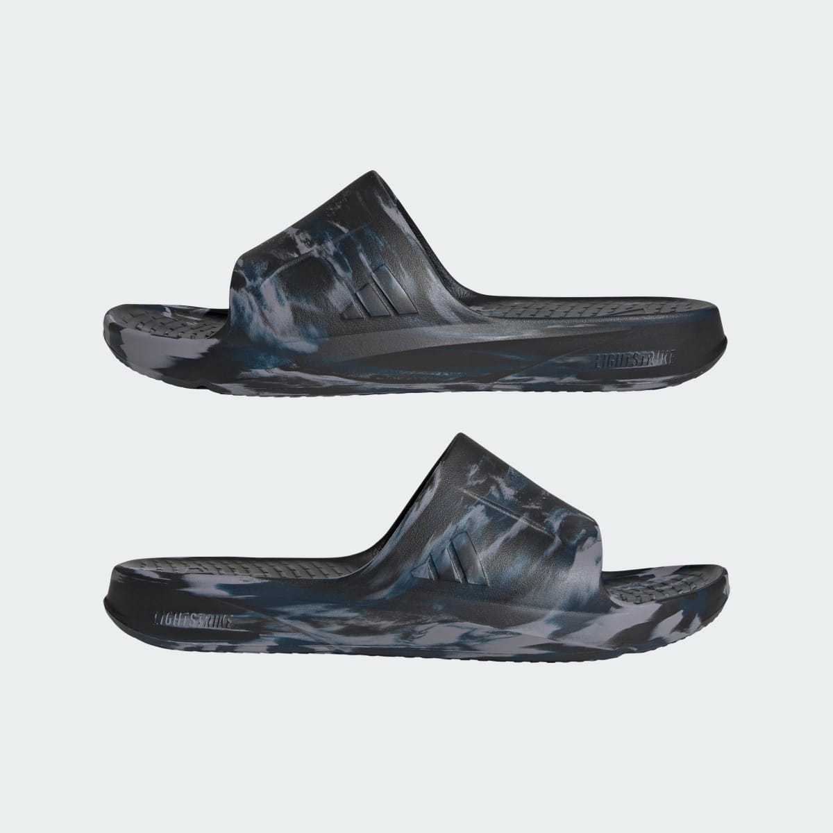 Adidas Women's LIGHTSHIFT SLIDES - Core Black / Aurora Ink / Slate - Image 8