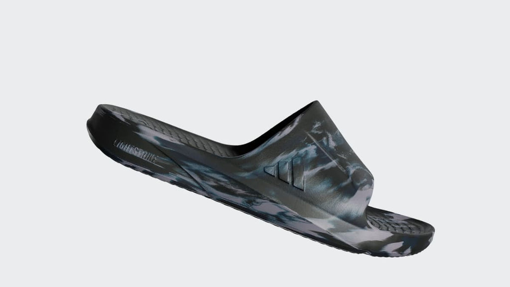 Adidas Women's LIGHTSHIFT SLIDES - Core Black / Aurora Ink / Slate - Image 2
