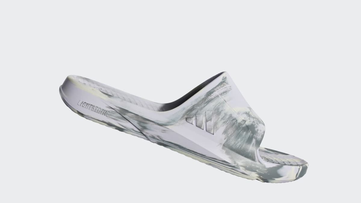 Adidas Men's LIGHTSHIFT SLIDES - Frozen Purple / Chalk White / Grey - Image 2