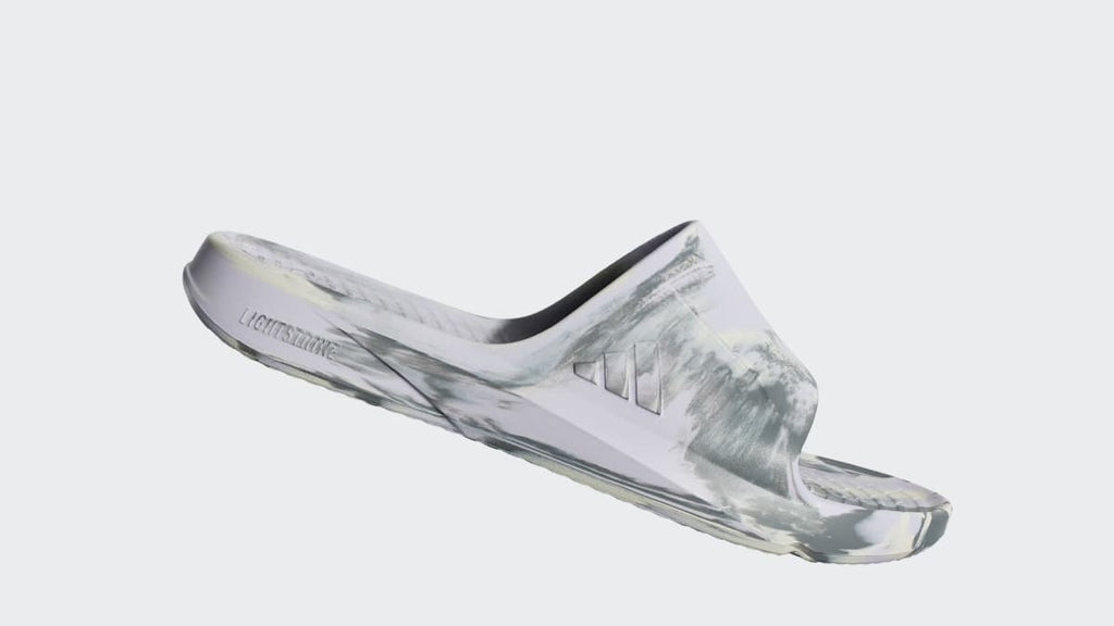 Adidas Women's LIGHTSHIFT SLIDES - Frozen Purple / Chalk White / Grey - Image 2