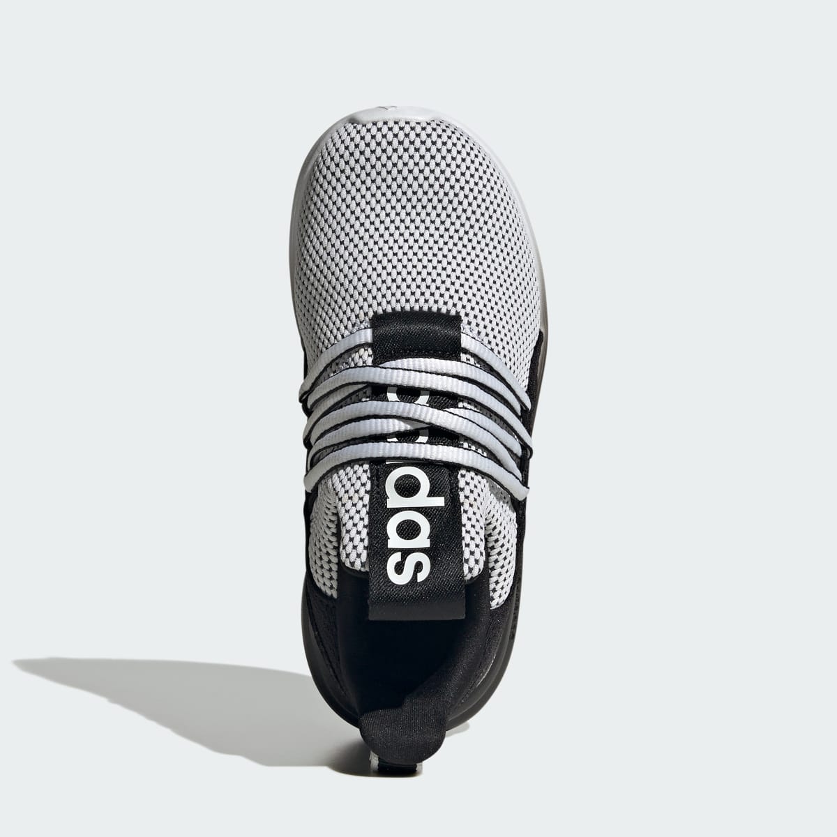 Adidas Kids' LITE RACER ADAPT 7.0 SHOES KIDS WIDES - Cloud White / Core Black / Cloud White - Image 2