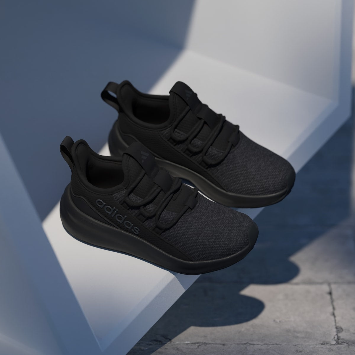 Adidas Kids' LITE RACER ADAPT 8.0 SHOES KIDS - Core Black / Core Black / Carbon - Image 5