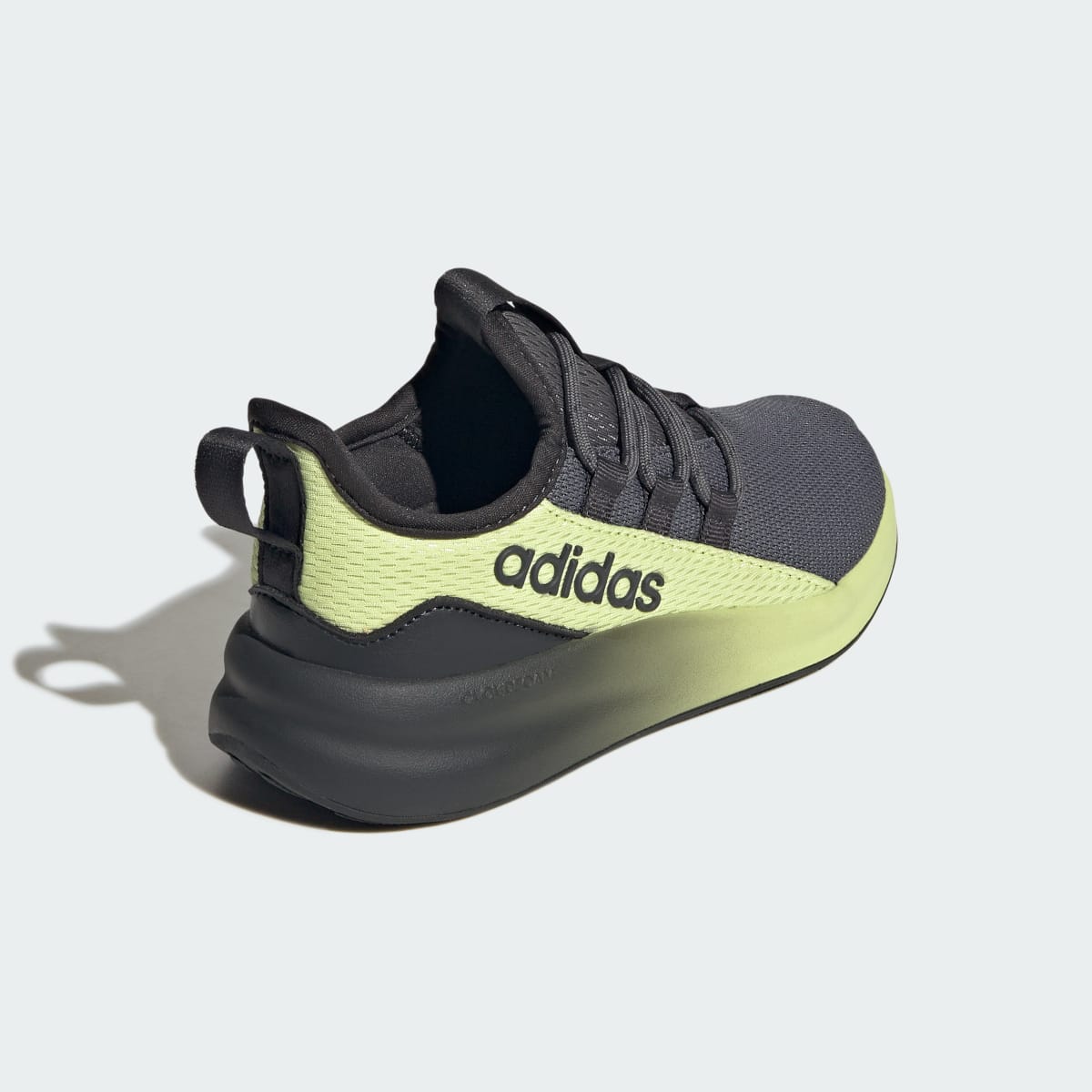Adidas Kids' LITE RACER ADAPT 8.0 SHOES KIDS - Carbon / Grey Five / Semi Frozen Lemon - Image 5