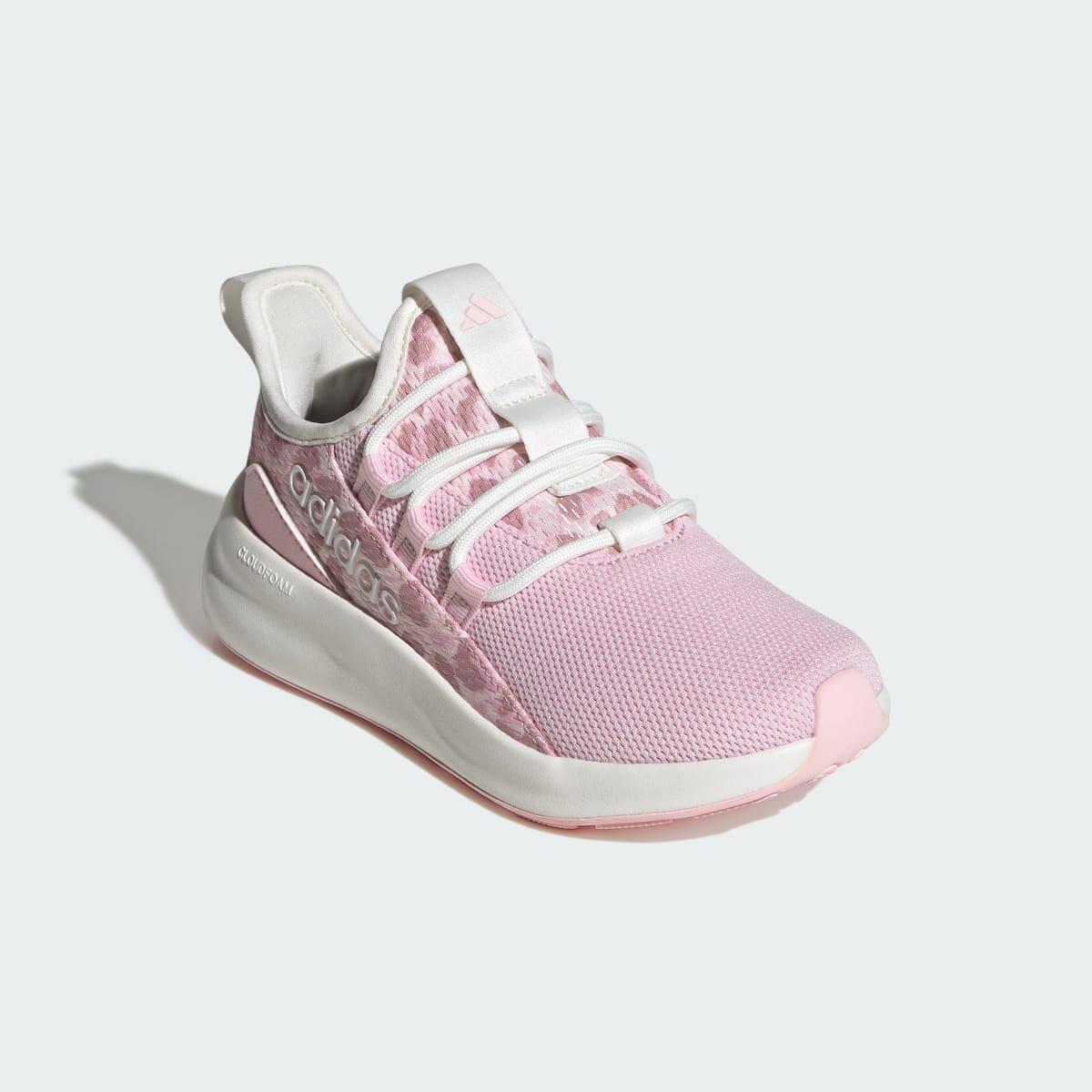 Adidas Kids' LITE RACER ADAPT 8.0 SHOES KIDS - Core White / Distilled Pink / Clear Pink - Image 4