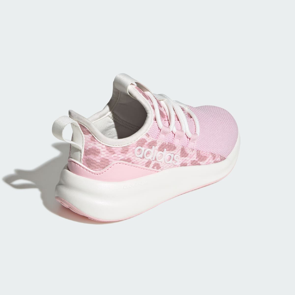 Adidas Kids' LITE RACER ADAPT 8.0 SHOES KIDS - Core White / Distilled Pink / Clear Pink - Image 5