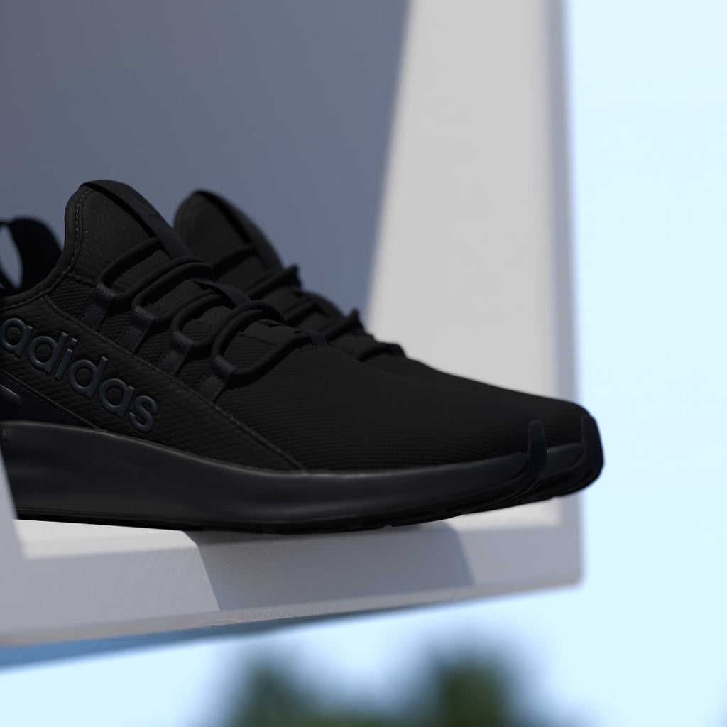 Adidas Men's LITE RACER ADAPT 8.0 WIDE SHOES - Core Black / Core Black / Carbon - Image 10