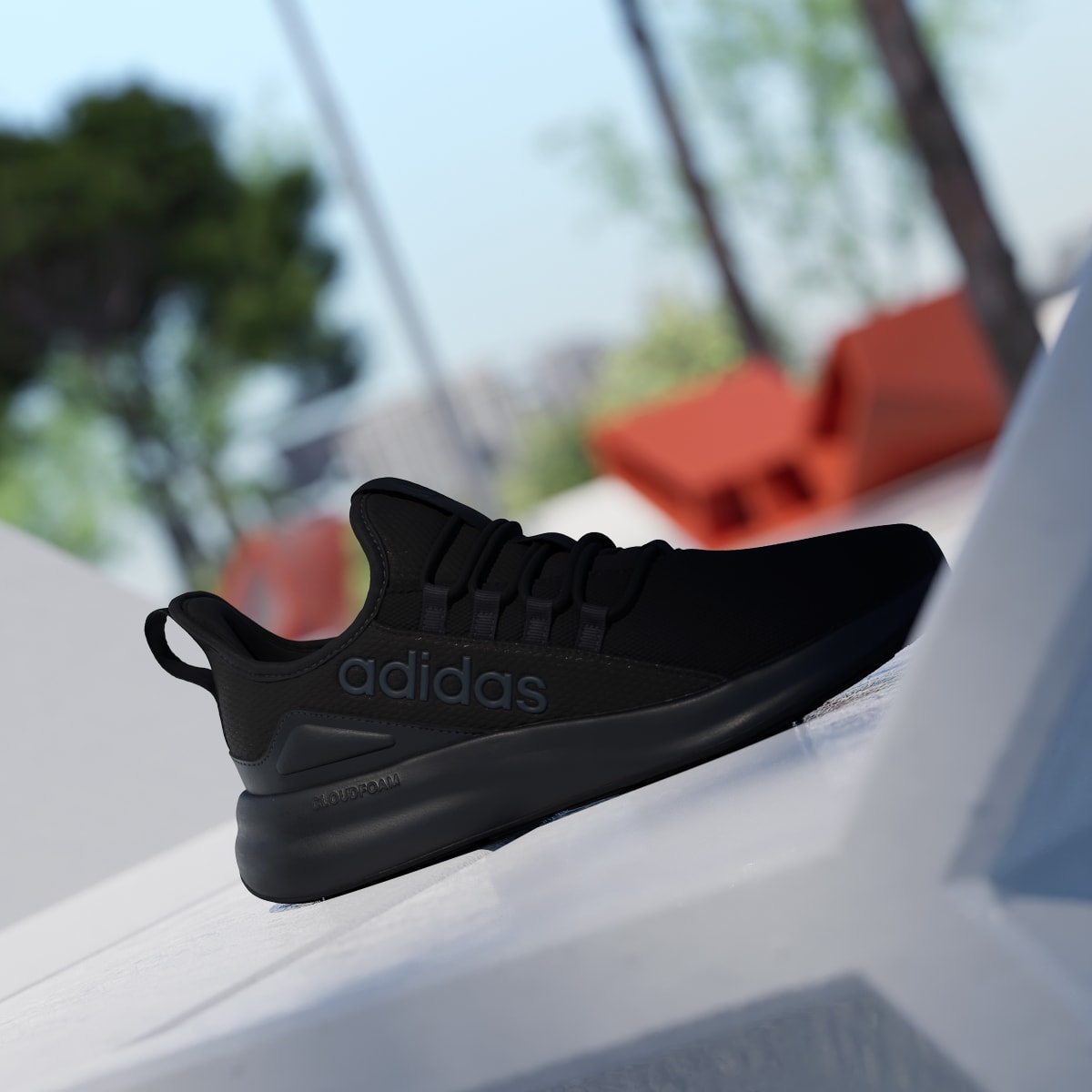 Adidas Men's LITE RACER ADAPT 8.0 WIDE SHOES - Core Black / Core Black / Carbon - Image 3