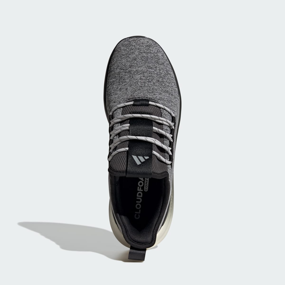 Adidas Men's LITE RACER ADAPT 8.0 WIDE SHOES - Carbon / Grey Three / Grey Two - Image 2
