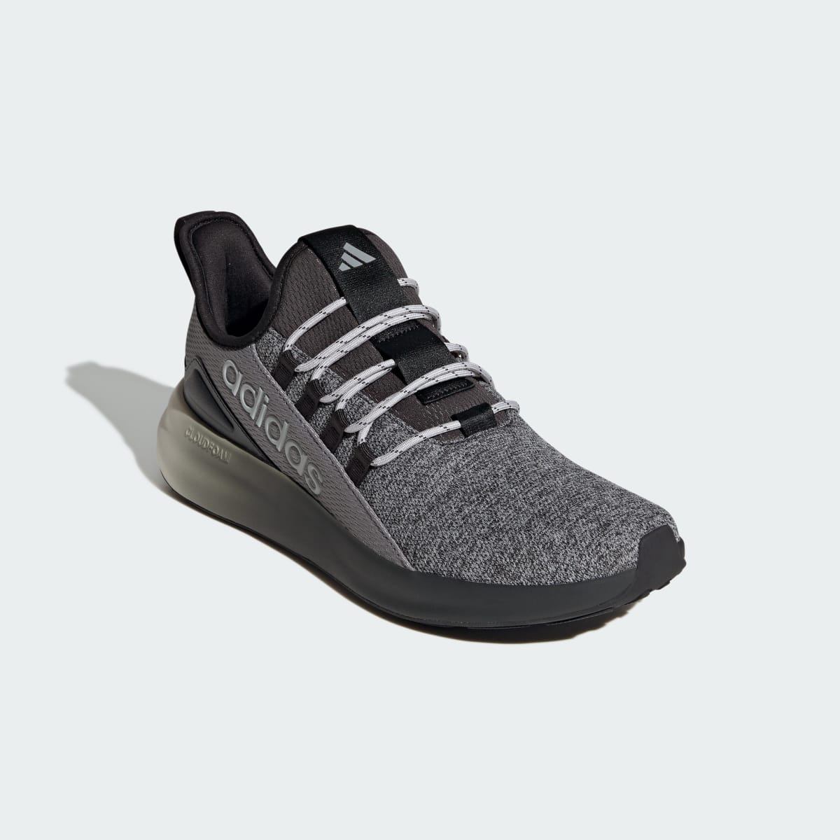 Adidas Men's LITE RACER ADAPT 8.0 WIDE SHOES - Carbon / Grey Three / Grey Two - Image 4
