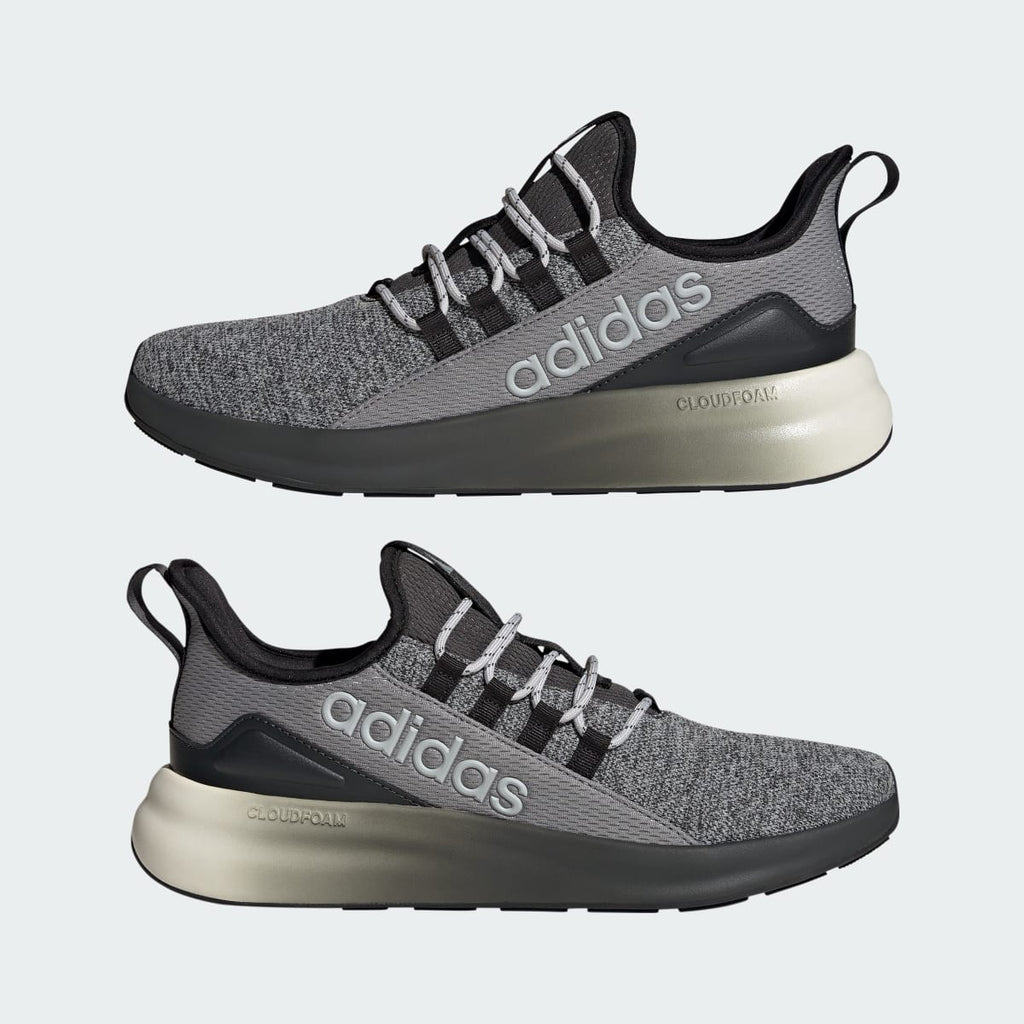 Adidas Men's LITE RACER ADAPT 8.0 WIDE SHOES - Carbon / Grey Three / Grey Two - Image 7