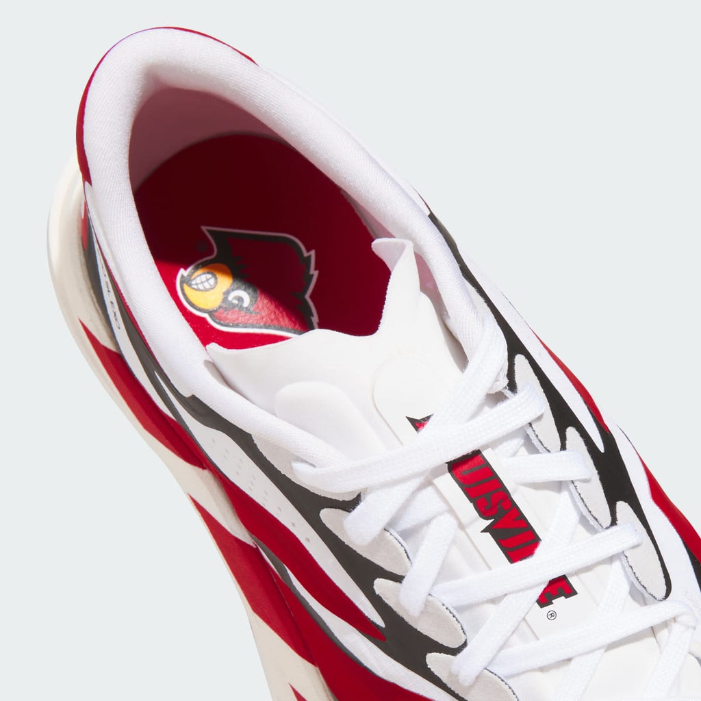 Adidas Men's LOUISVILLE CARDINALS ADIZERO EVO SL EXO Shoes - Cloud White / Team Power Red / Core Black - Image 7