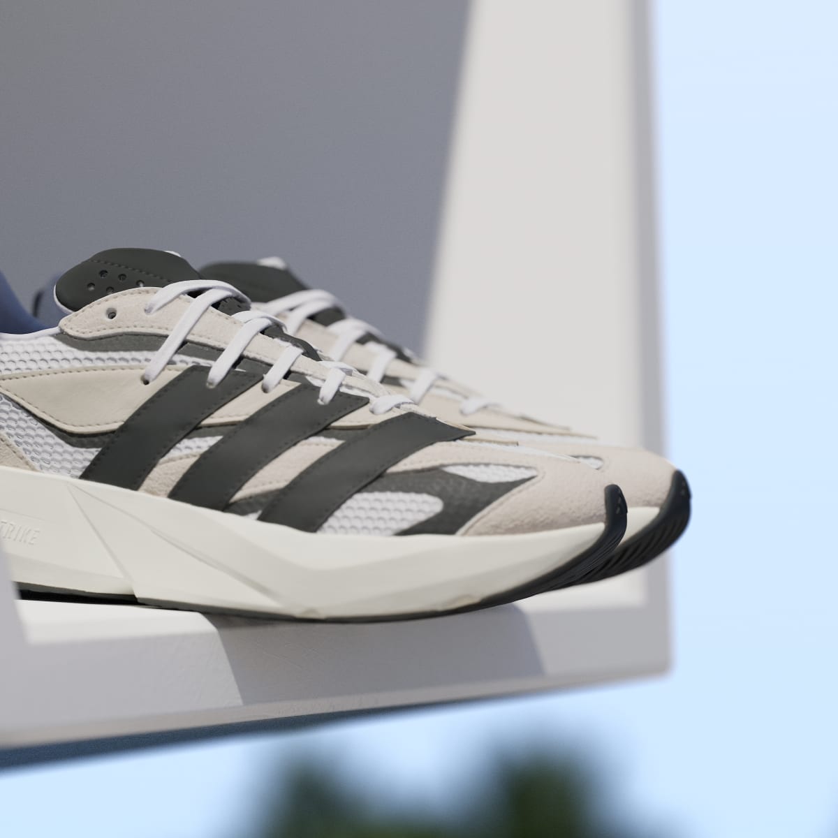 Adidas Men's Lightblaze Shoes - Alumina / Core Black / Cloud White - Image 10