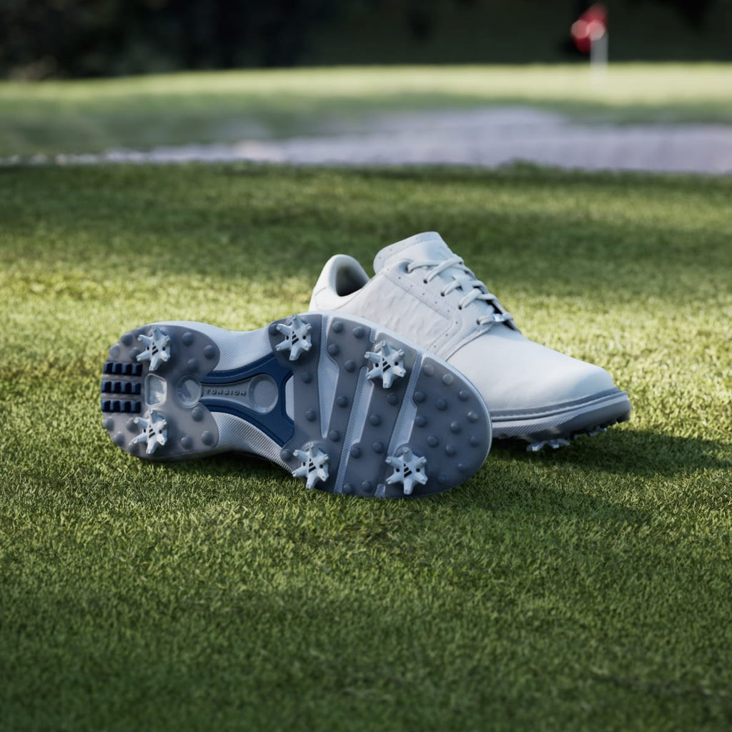 Adidas Men's MC70 Golf Shoes - Cloud White / Silver Metallic / Halo Silver - Image 4