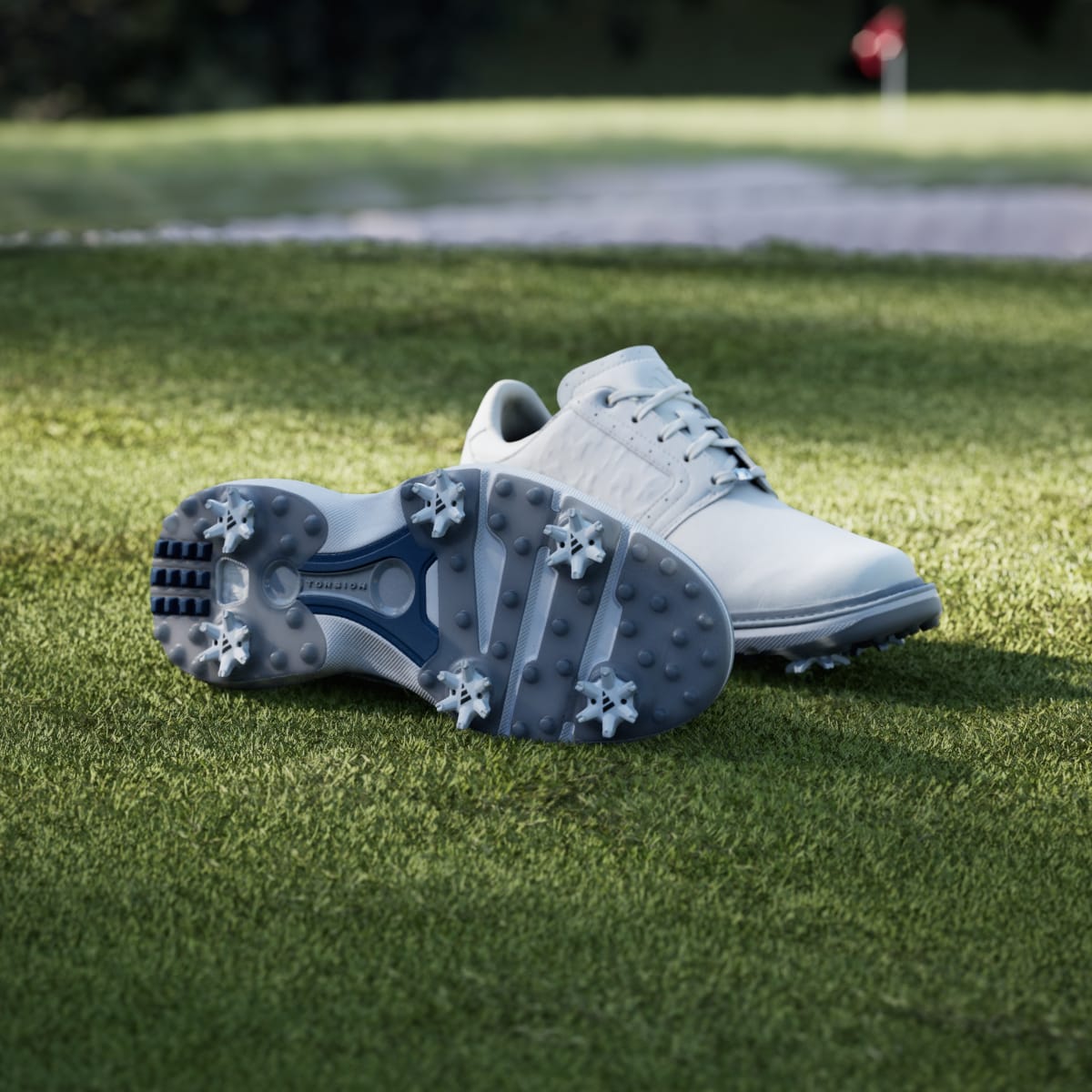 Adidas Men's MC70 Golf Shoes - Cloud White / Silver Metallic / Halo Silver - Image 4