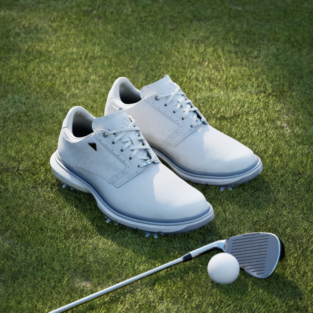 Adidas Men's MC70 Golf Shoes - Cloud White / Silver Metallic / Halo Silver - Image 5