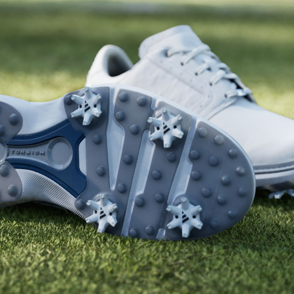 Adidas Men's MC70 Golf Shoes - Cloud White / Silver Metallic / Halo Silver - Image 9