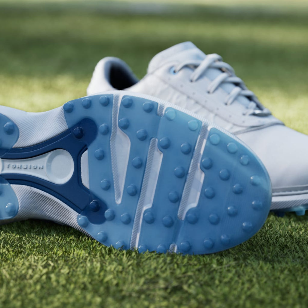 Adidas Men's MC70 SPIKELESS GOLF SHOES - Dash Grey / Halo Silver / Lucid Ray Blue - Image 9