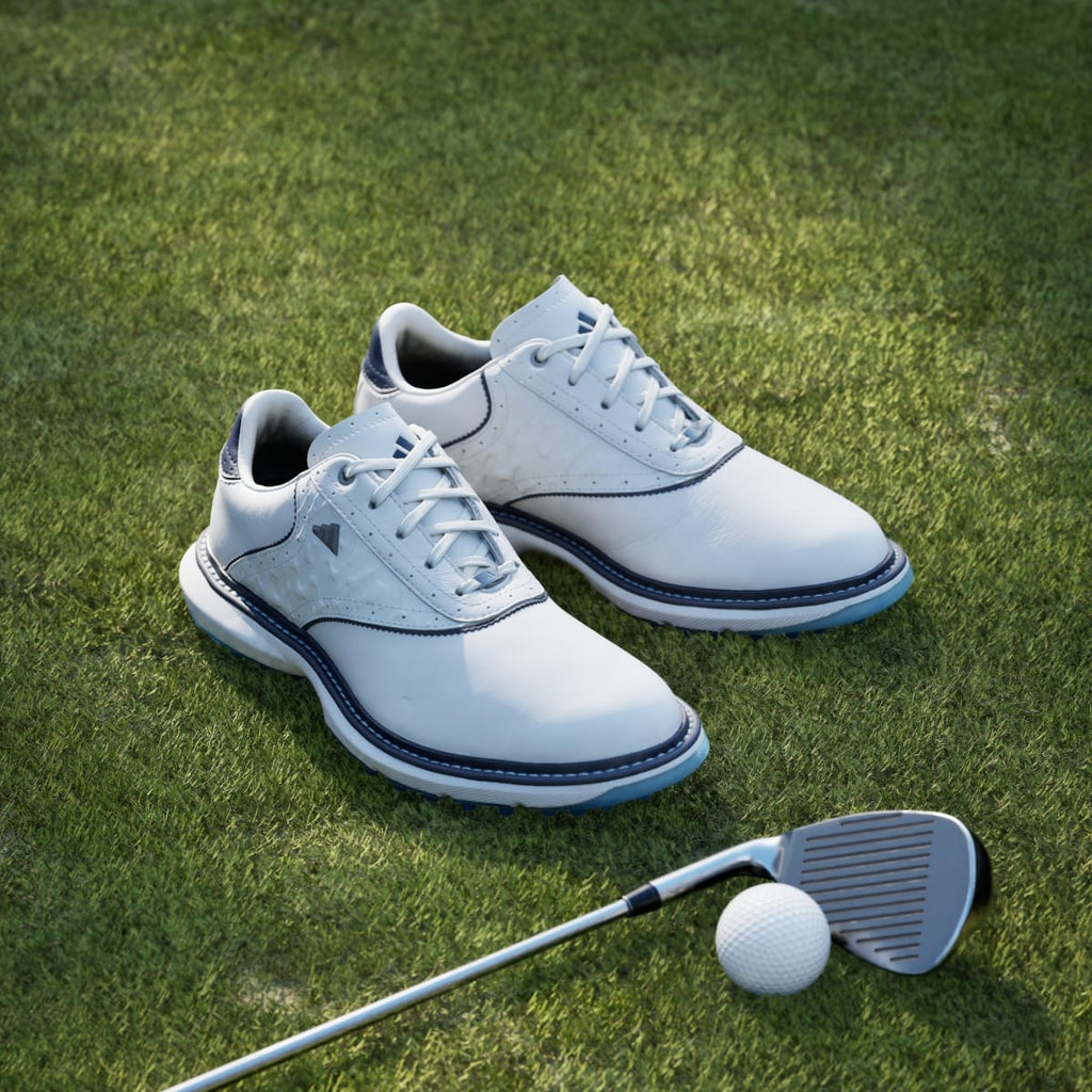 Adidas Women's MC70 SPIKELESS GOLF SHOES - Cloud White / Collegiate Navy / Lucid Ray Blue - Image 5