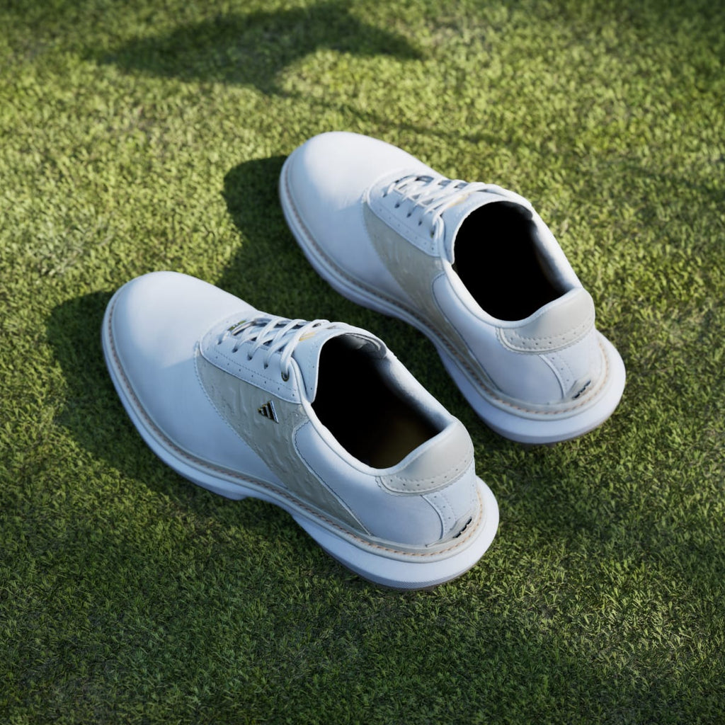 Adidas Women's MC70 SPIKELESS GOLF SHOES - Cloud White / Alumina / Ice Tangerine - Image 8