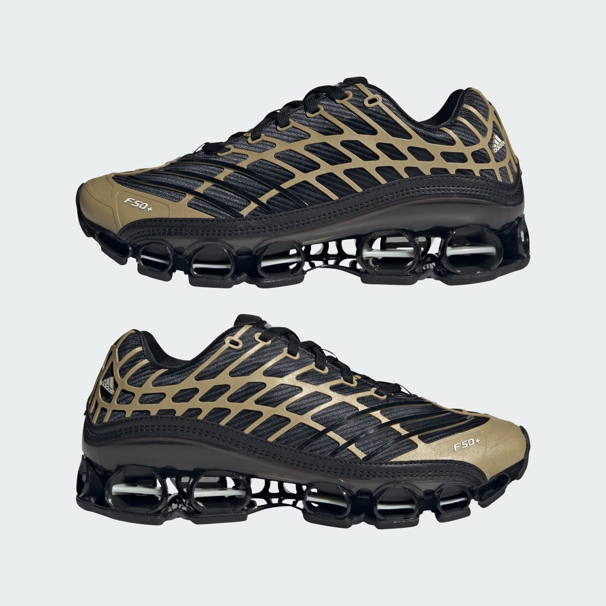 Adidas Women's MEGARIDE F50 SHOES - Core Black / Core Black / Thermal Chrome - Image 7