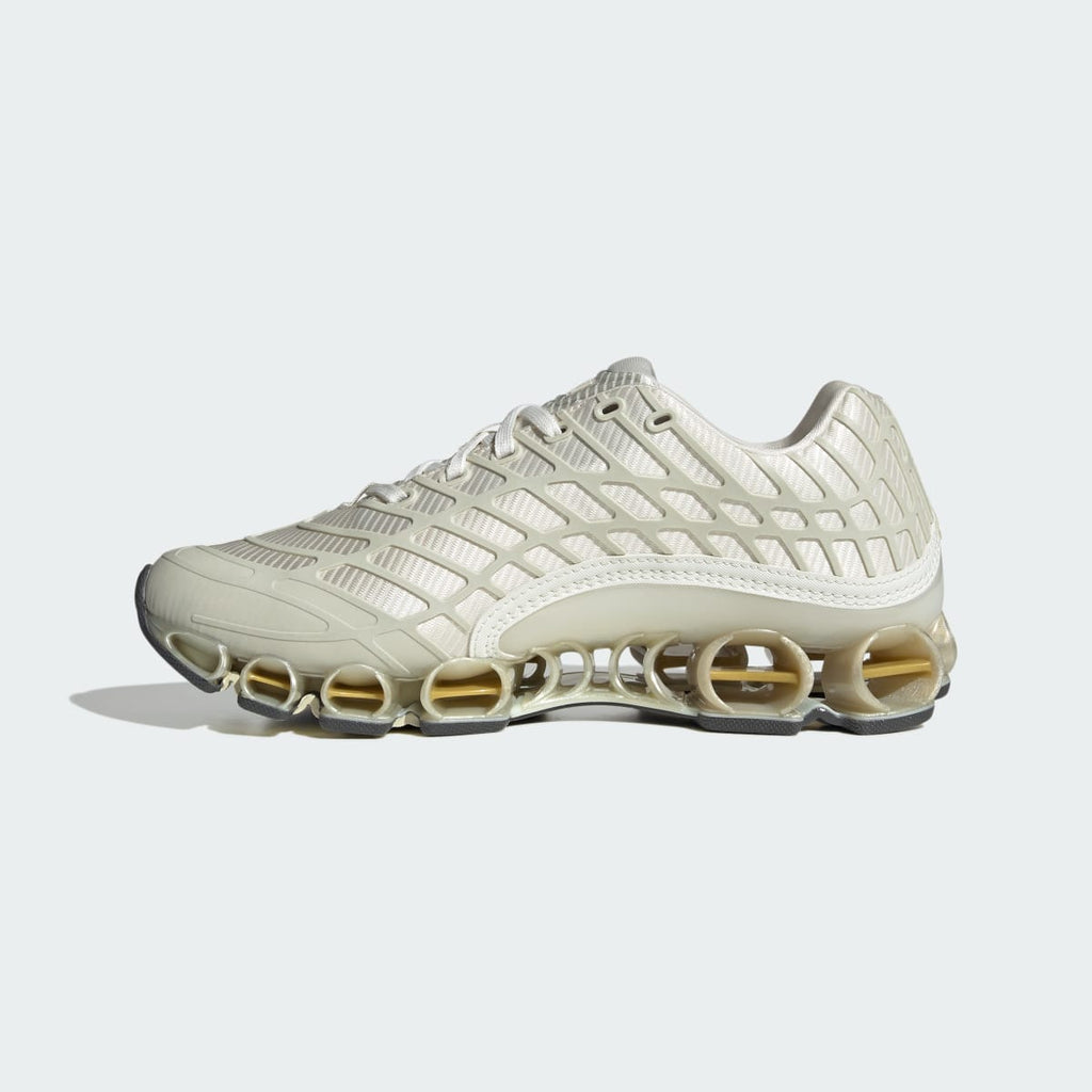 Adidas Men's MEGARIDE F50 SHOES - Cloud White / Ice Gold Met. / Gold Metallic - Image 6