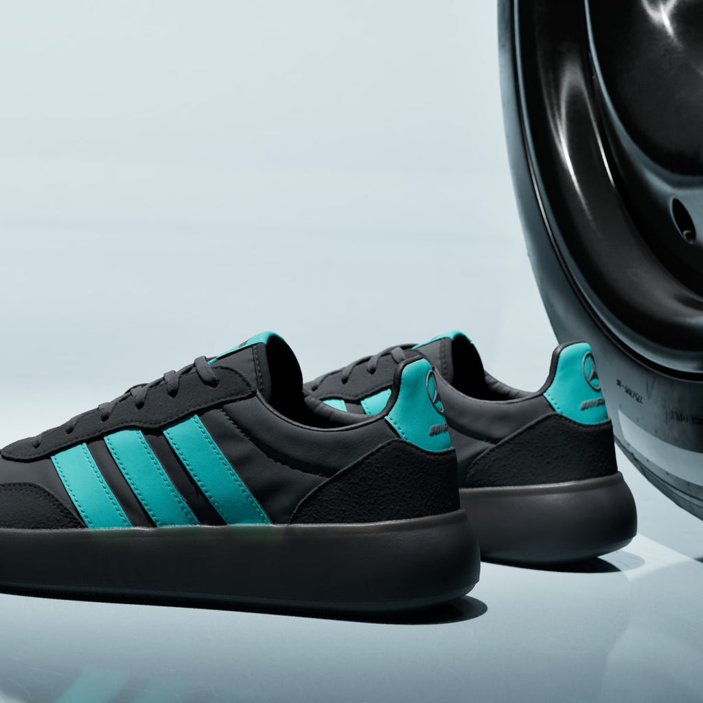 Adidas Women's MERCEDES - AMG PETRONAS FORMULA ONE TEAM BARREDA DECODE SHOES - Carbon / Semi Mint Rush / Core Black - Image 10