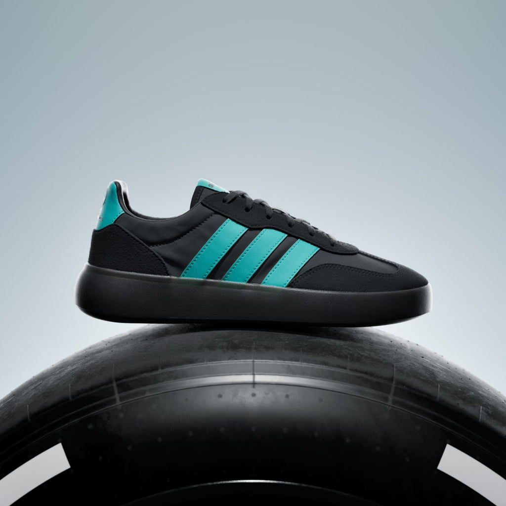 Adidas Men's MERCEDES - AMG PETRONAS FORMULA ONE TEAM BARREDA DECODE SHOES - Carbon / Semi Mint Rush / Core Black - Image 3