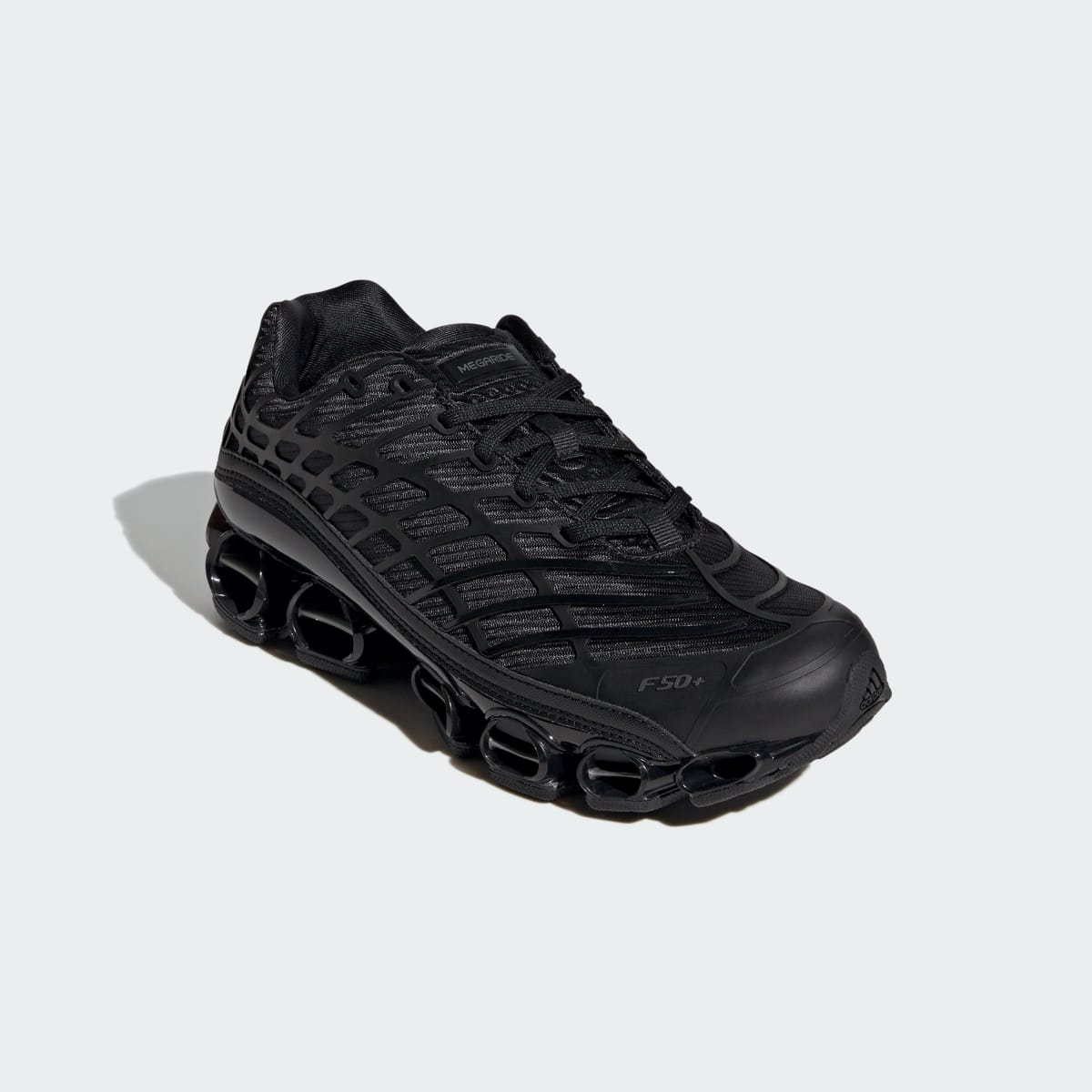 Adidas Men's Megaride F50 Shoes - Core Black / Core Black / Iron Metallic - Image 5