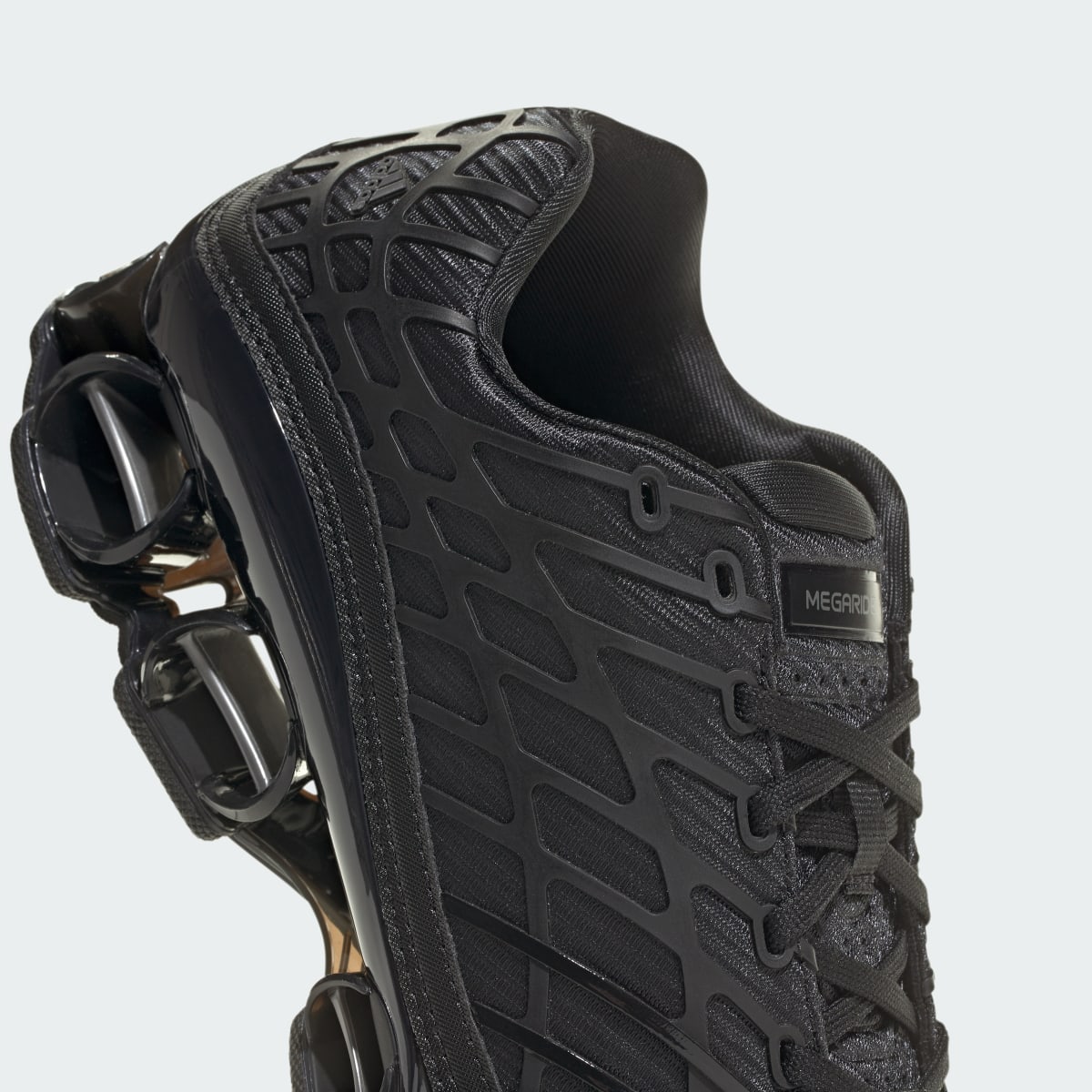 Adidas Men's Megaride F50 Shoes - Core Black / Core Black / Iron Metallic - Image 9