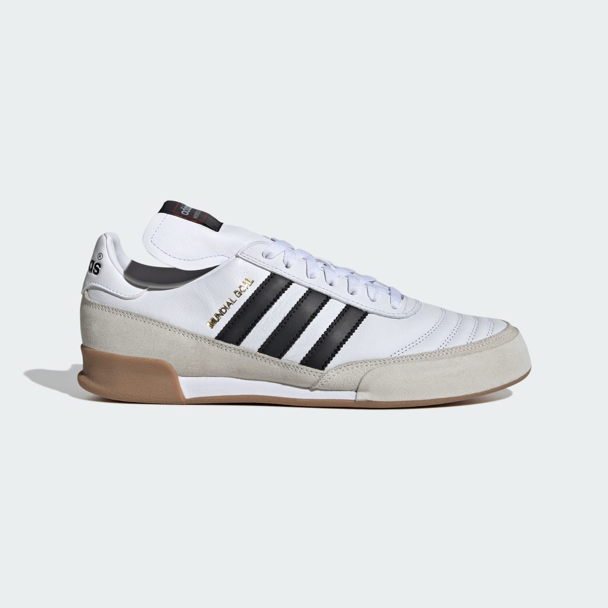 Adidas Women's Mundial Goal Shoes - Cloud White / Core Black / Gold Metallic - Image 2