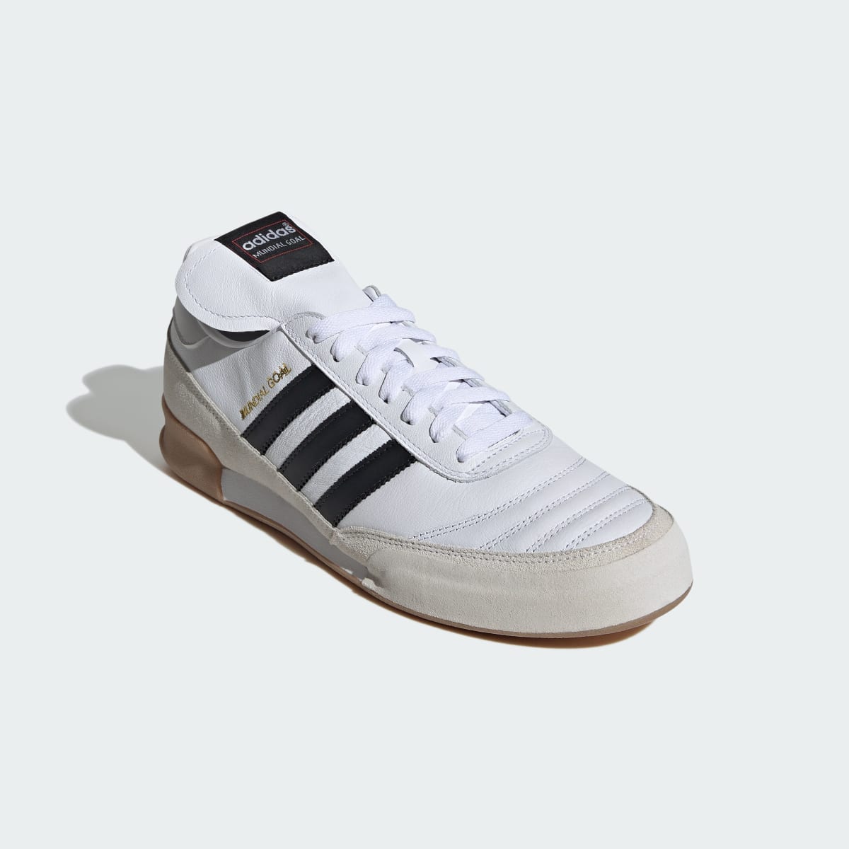 Adidas Men's Mundial Goal Shoes - Cloud White / Core Black / Gold Metallic - Image 5