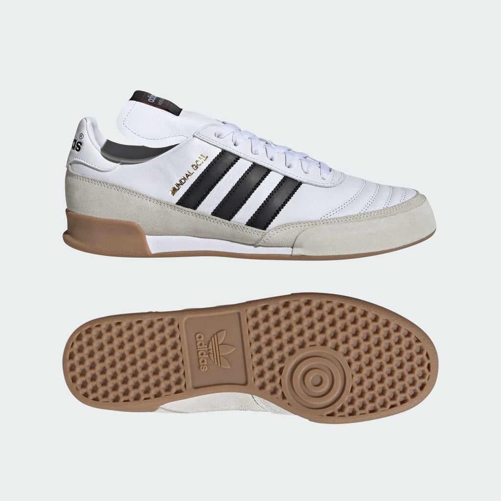 Adidas Men's Mundial Goal Shoes - Cloud White / Core Black / Gold Metallic - Image 1