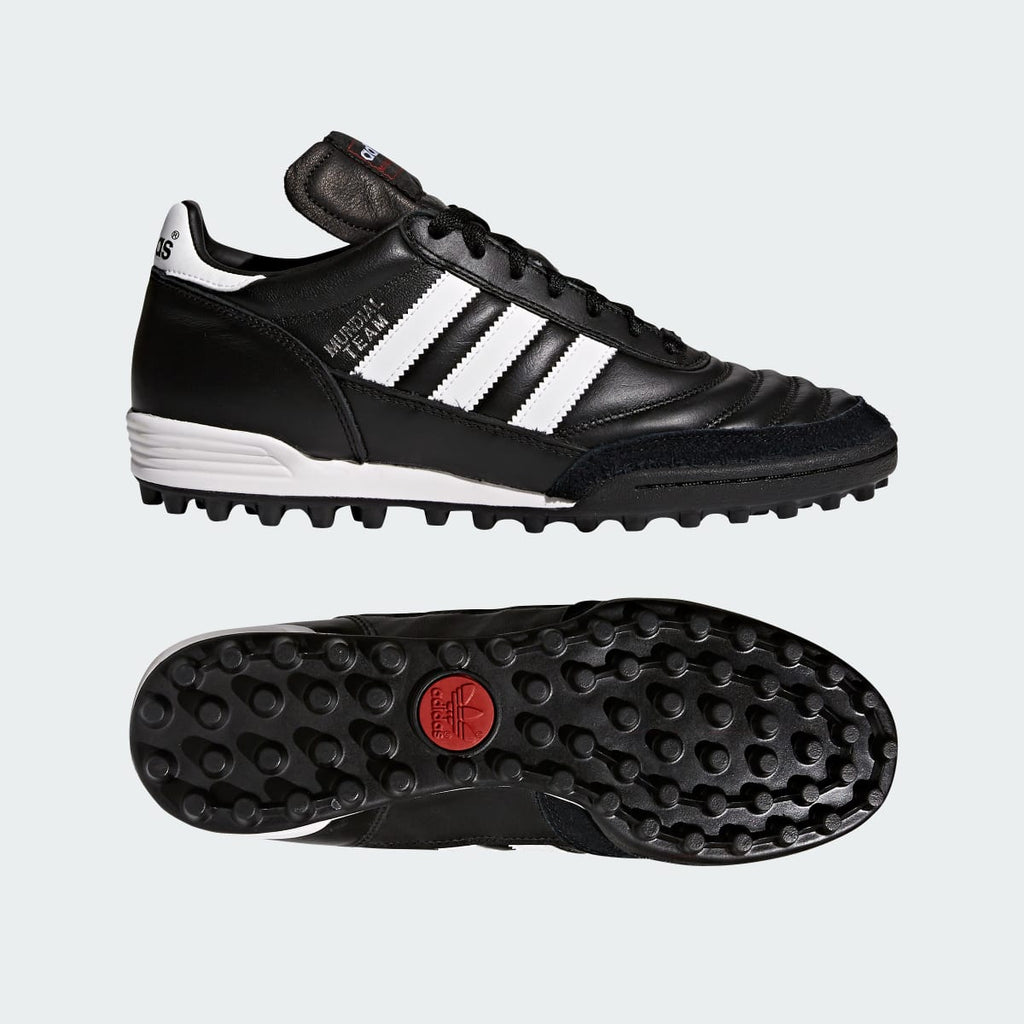 Adidas Women's Mundial Team Soccer Shoes - Black / Cloud White / Red - Image 1