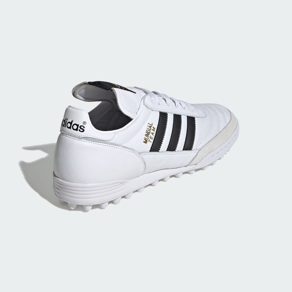 Adidas Women's Mundial Team Turf Soccer Shoes - Cloud White / Core Black / Gold Metallic - Image 6