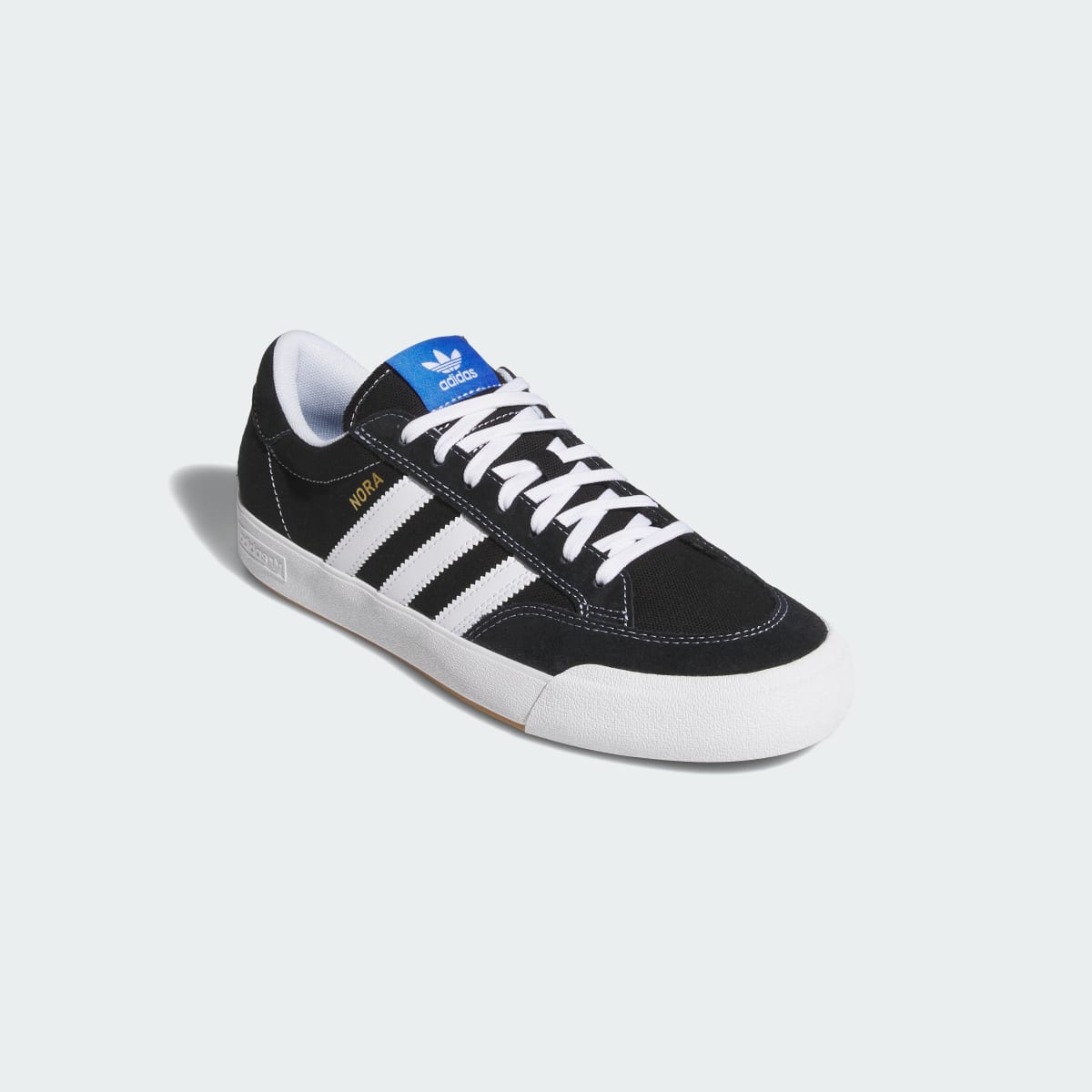 Adidas Men's NORA Shoes - Core Black / Cloud White / Blue Bird - Image 5