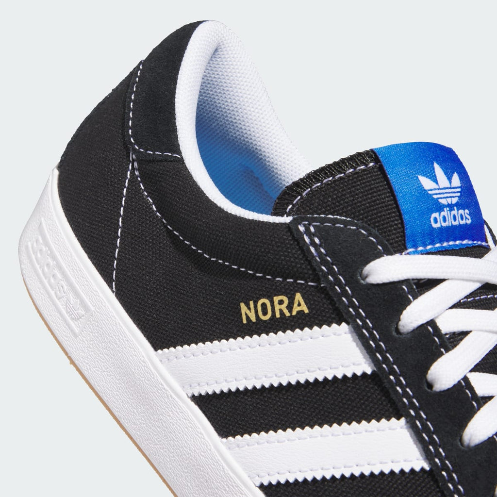 Adidas Men's NORA Shoes - Core Black / Cloud White / Blue Bird - Image 9