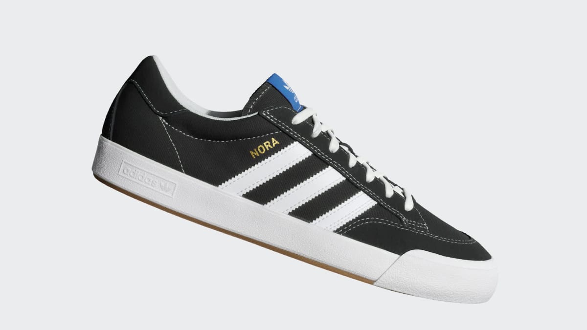 Adidas Men's NORA Shoes - Core Black / Cloud White / Blue Bird - Image 2