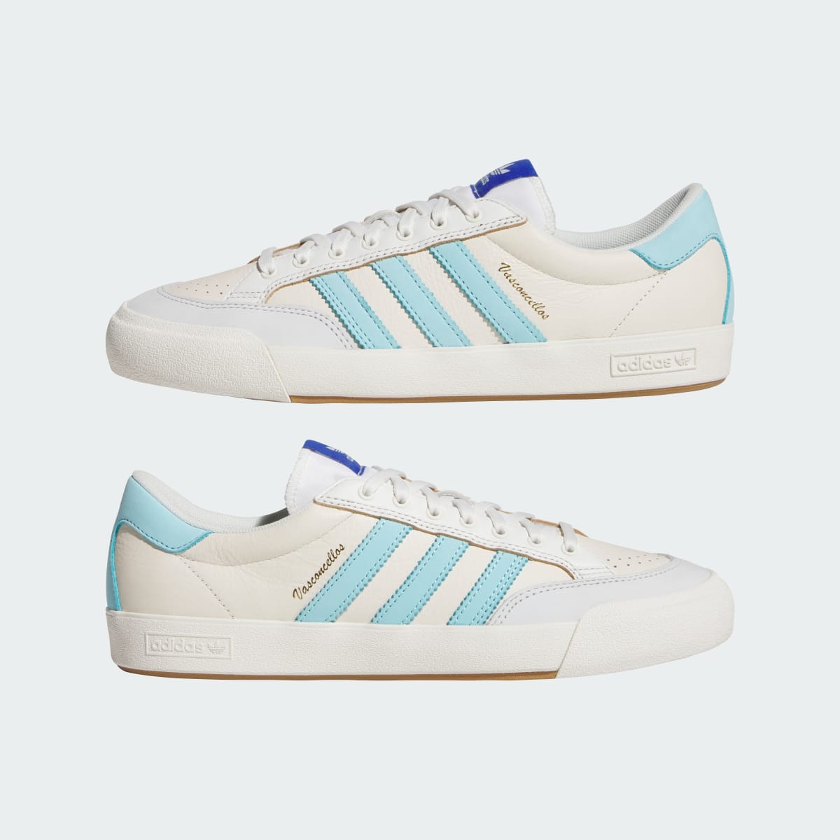 Adidas Men's NORA Shoes - Chalk White / Bliss Blue / Core White - Image 7