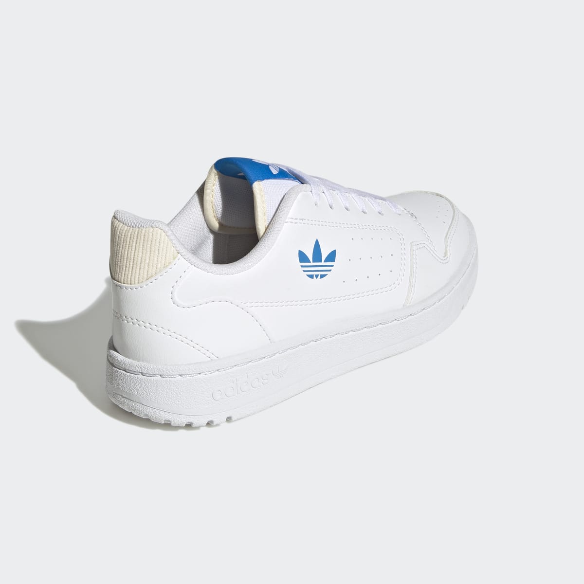Adidas Kids' NY 90 J - Cloud White / Blue Rush / Ecru Tint - Image 5