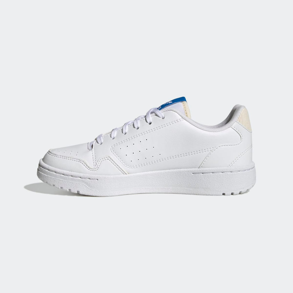 Adidas Kids' NY 90 J - Cloud White / Blue Rush / Ecru Tint - Image 6