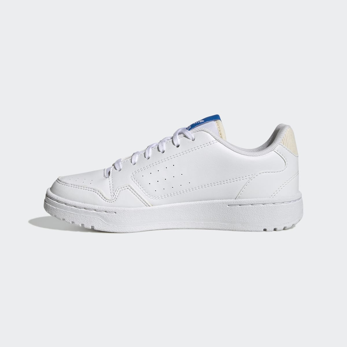 Adidas Kids' NY 90 J - Cloud White / Blue Rush / Ecru Tint - Image 6