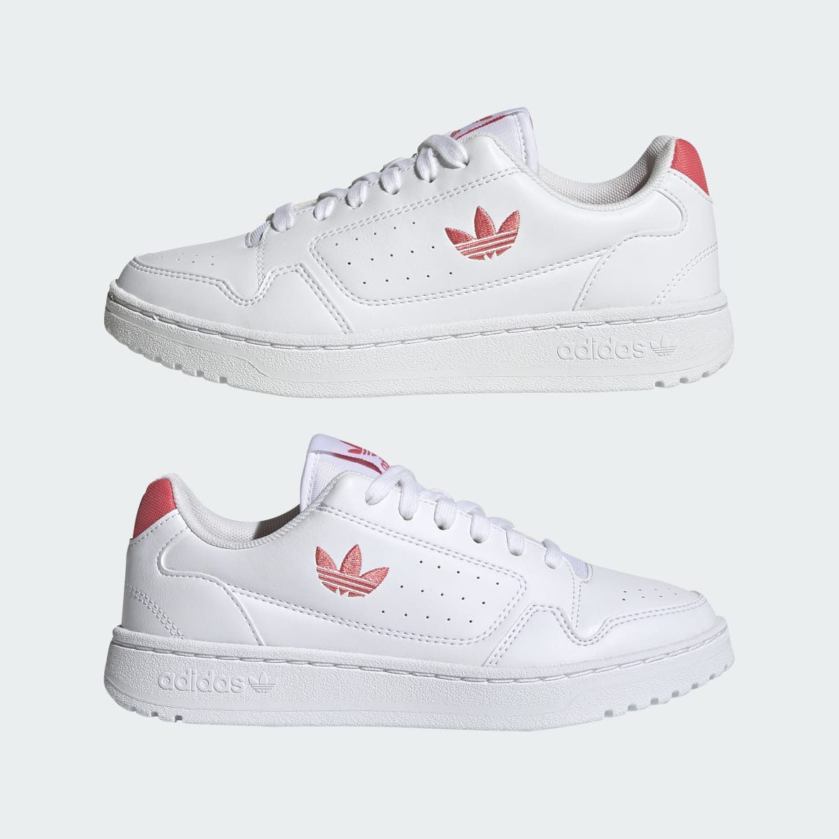 Adidas Kids' NY 90 Shoes - Cloud White / Hazy Rose / Cloud White - Image 7