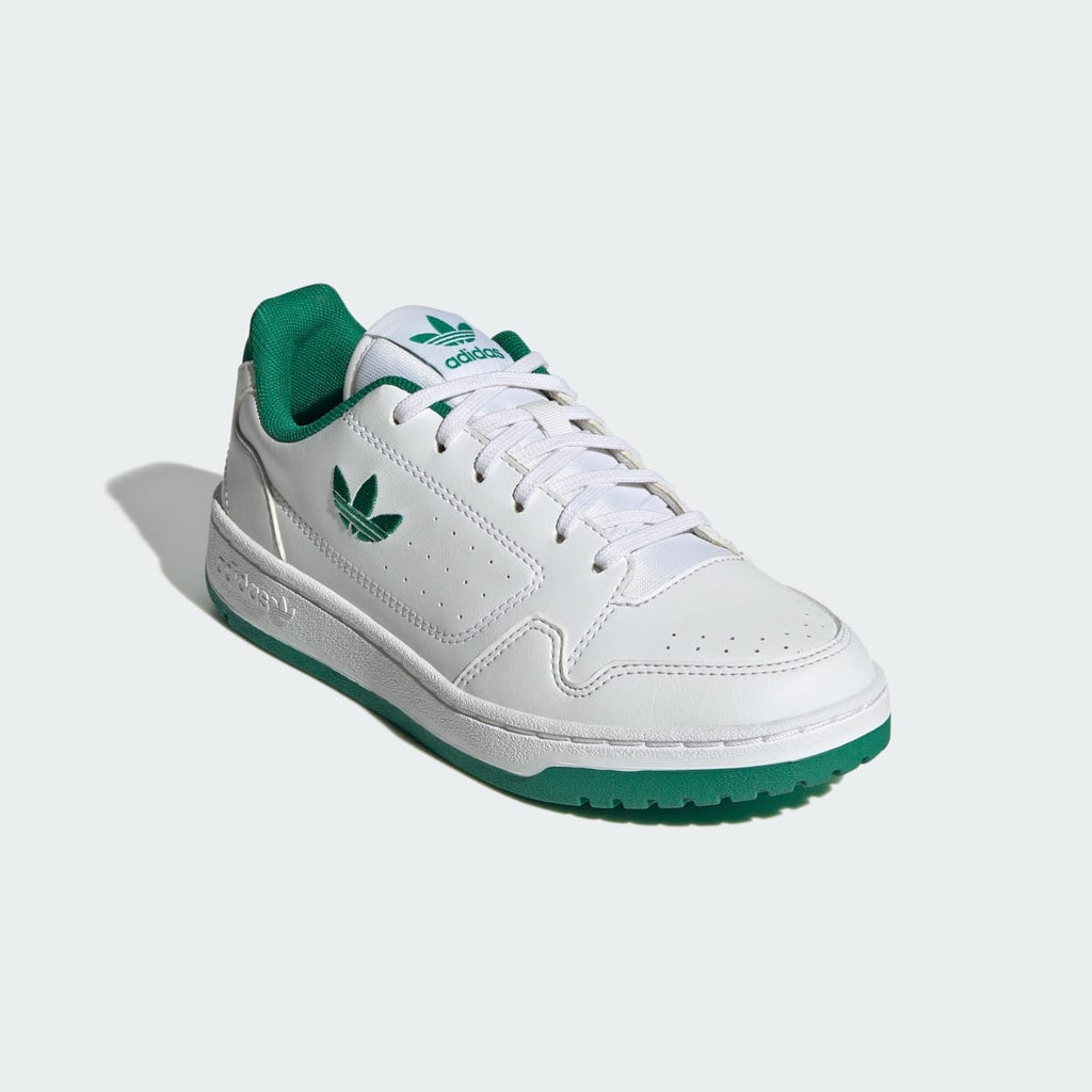Adidas Kids' NY 90 Shoes - Cloud White / Cloud White / Bold Green - Image 4